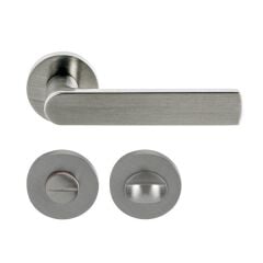 Hafele Kapı Kolu Seti Merit II Kol Seti  WC Mat Nikel