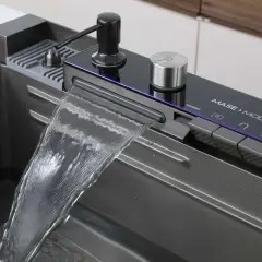 Akıllı Teknolojik Şelale Tuşlu Evye Seti