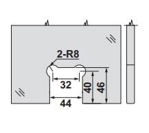 Hafele CITIUS PRO 01 Menteşe D/C 90° Parlak Krom