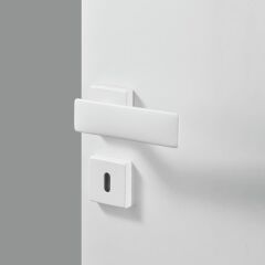 Hafele Kapı Kolu Seti Spring WC Mat Beyaz