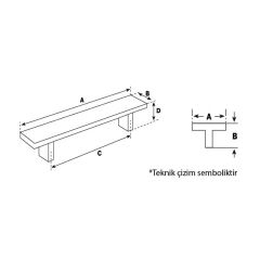 Hafele Mobilya Kulpu Melanie 192mm Antik Bronz