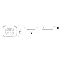 Hafele Sabunluk Plato Duvara Monte Mat Siyah Renk