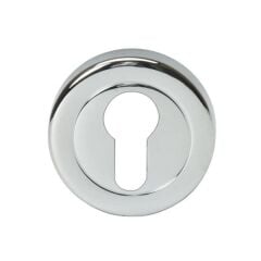 Hafele Yuvarlak Barelli Kapı Kolu Rozeti 52mm, Parlak Krom Renk
