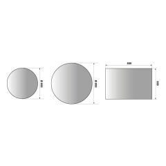 Hafele Banyo Aynası Oasis Led Buğu Çözücülü Ø600mm