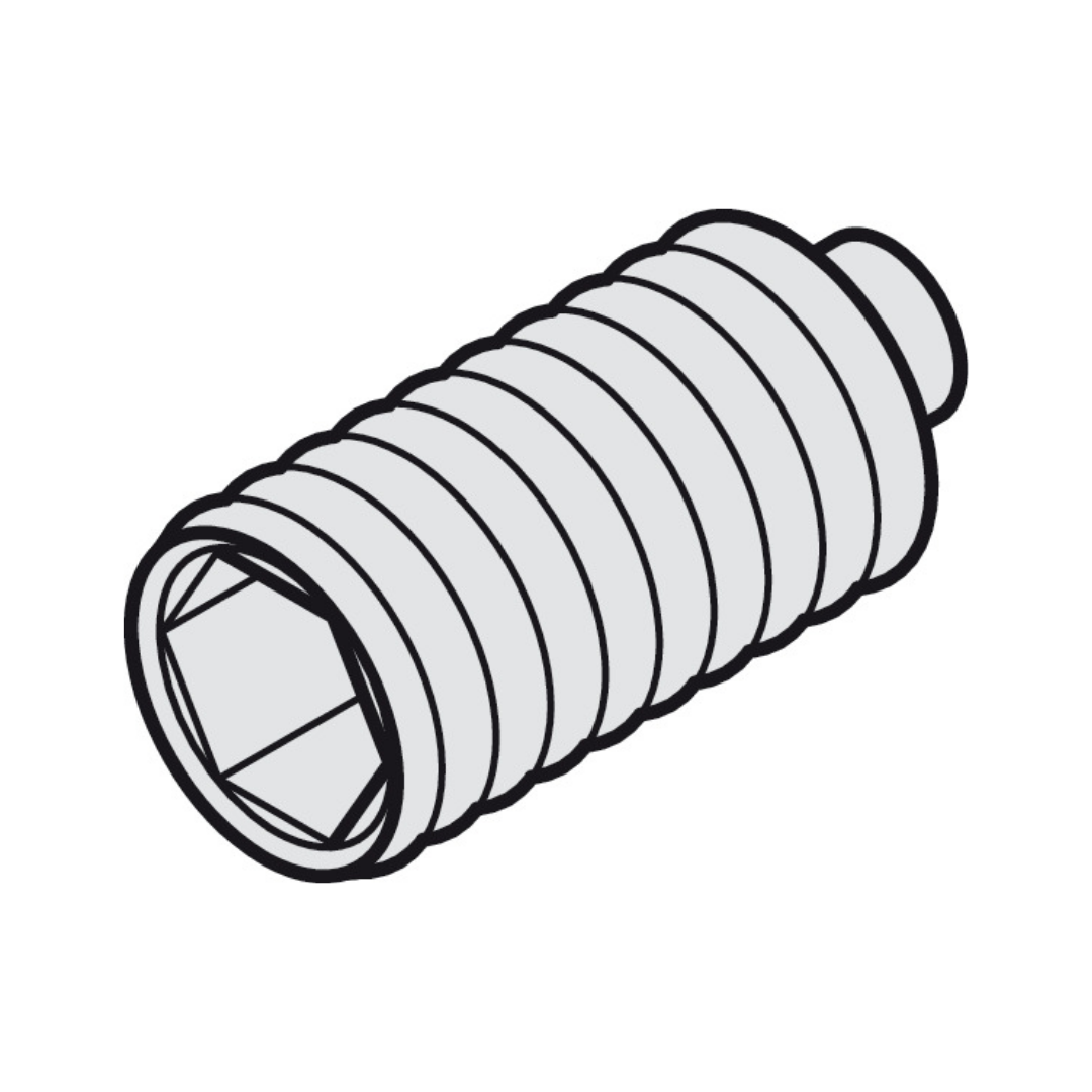 Hafele Setskur Vidası M6 Keskin Uçlu