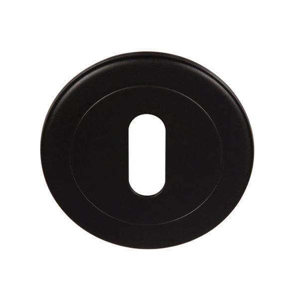 Hafele Yuvarlak İnce Oda Kapı Kolu Rozeti, Siyah Renk