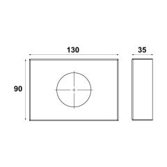 Hafele Hijyen Poşet Dispenseri Kapaklı Mat Siyah Renk