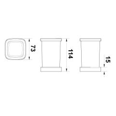 Hafele Diş Fırçalık Plato Tezgah Üstü Parlak Krom Renk
