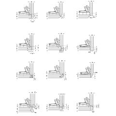 Hafele Duomatic Lambalı Kapak Menteşesi Düz 48/6 110°