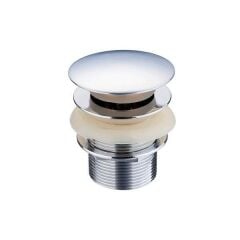 Hafele Pop-Up Kumandalı Lavabo Süzgeci Taşma Delikli Parlak Krom