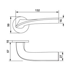 Hafele Kapı Kolu Seti Master Barelli Antik Bronz