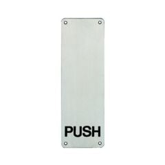 Hafele İtme Plakası 1,5x100x300mm Mat Paslanmaz Çelik Renk