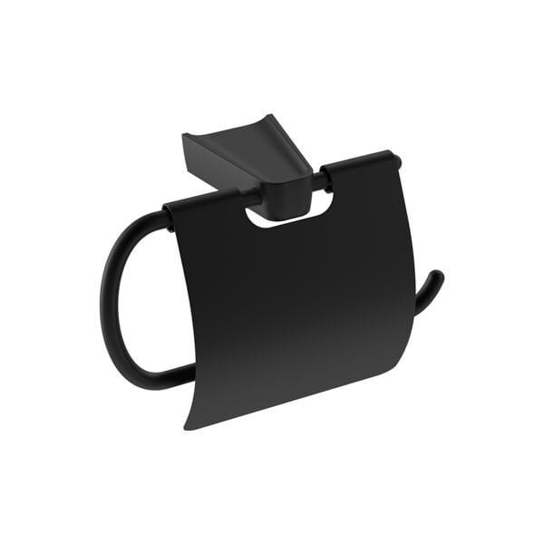 Hafele Tuvalet Kağıtlığı Norm Kapaklı Duvara Monte Mat Siyah Renk