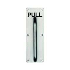 Hafele İtme Plakası Kollu 2x100x300mm Mat Paslanmaz Çelik