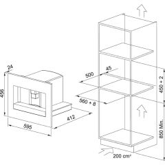 Franke Kahve Makinesi Mythos FMY 45 CM XS İnox+Nero