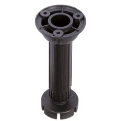Hafele PFT02 Plastik Baza Ayağı 150mm, Siyah Renk