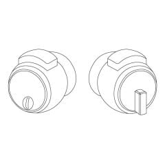 Hafele Nova Topuz Kilit Cam İçin Wc Gümüş Renk