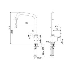 Hafele Asta Mutfak Bataryası, Parlak Krom Renk