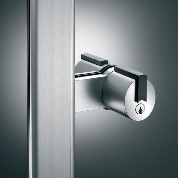 Hafele Forma Alüminyum Çerçeve Cam Kapı Adaptörü Mat Krom Renk