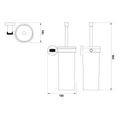 Hafele Tuvalet Fırçalık Verona Duvara Monte Antik Bronz Renk