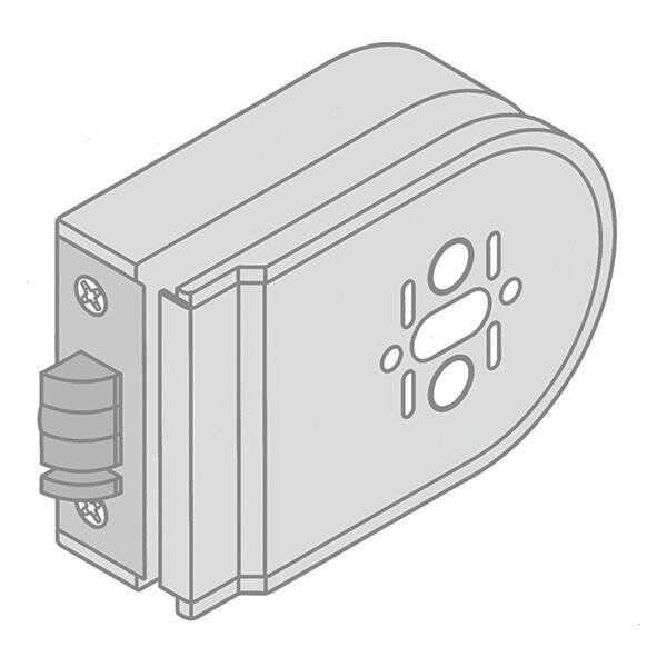 Hafele Nova Cam Kapı Adaptörü Parlak Krom Renk