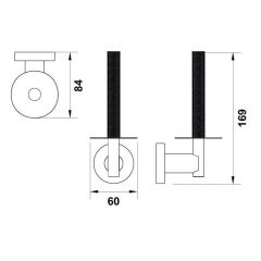 Hafele Tuvalet Kağıtlık Verona Yedek Duvara Monte Antik Bronz Renk