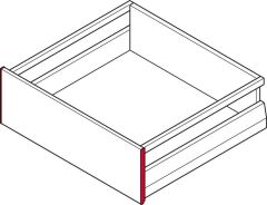 Hafele M. Box P Vis Y.İç Çekmece Ön Panel Tutucu, Gri Renk
