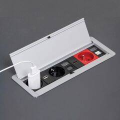 Hafele ODIN GRN.2priz/UPS/CAT6&3/HDMI/USB,m.el.
