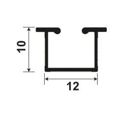 Hafele Anta Tekli Ray, 2,5M, Al.Eloksal