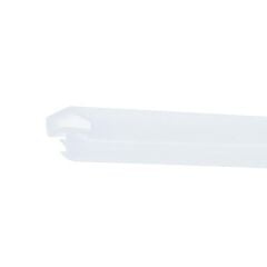 Hafele F05 Ortadan Basan Çatı Tipi Kapı Fitili 12mm, Mat Beyaz Renk