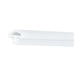 Hafele Ortadan Basan F03 Çatı Tipi Kapı Fitili 12mm, Mat Beyaz Renk 100 Metre