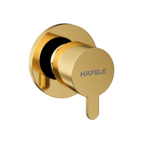 Hafele ACTIFLO Ankastre Stop Valf G(1/2'') Parlak Altın